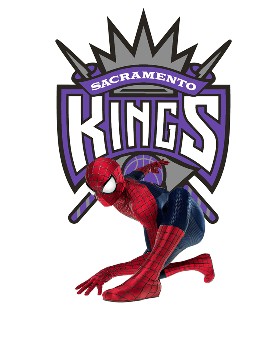 Sacramento Kings Spider Man Logo vinyl decal